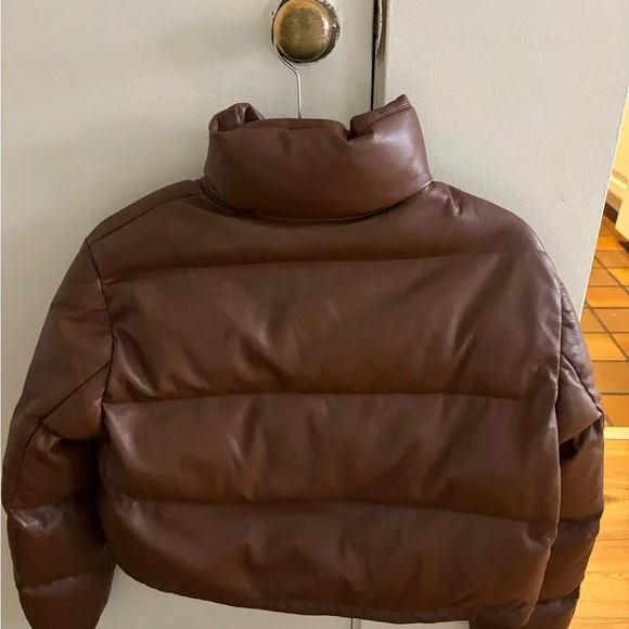 Aritzia Wilfred Women’s cognac puffer 2XS - Picture 4 of 4